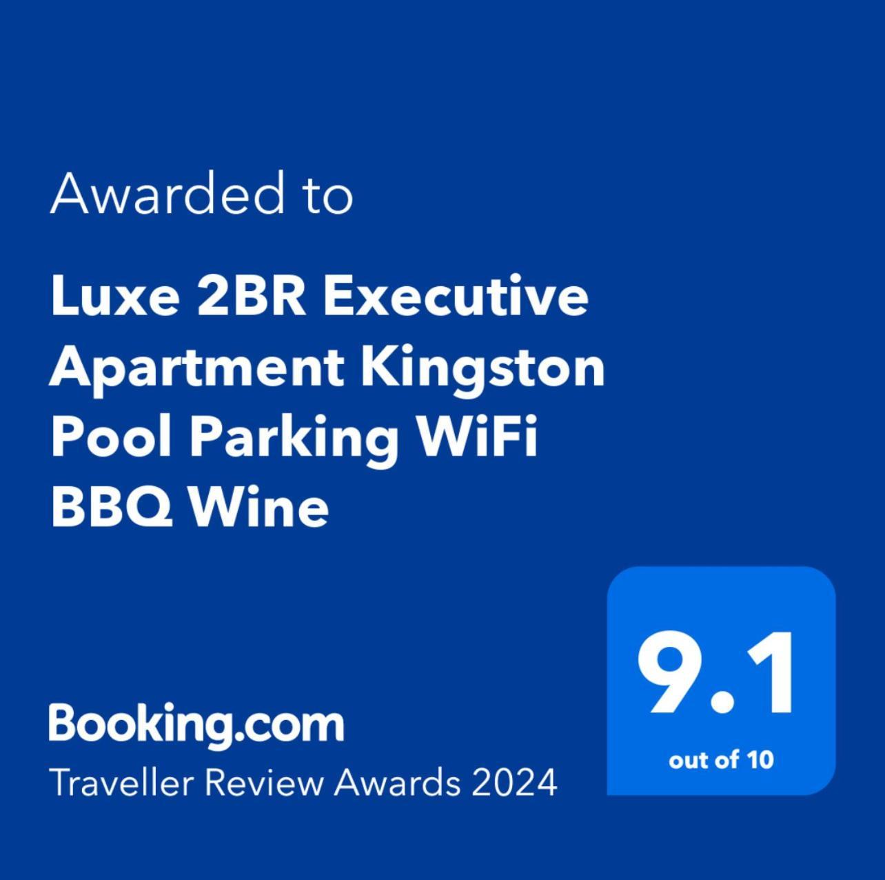 Luxe 2Br Executive Apartment Kingston Pool Parking Wifi Bbq Wine 外观 照片